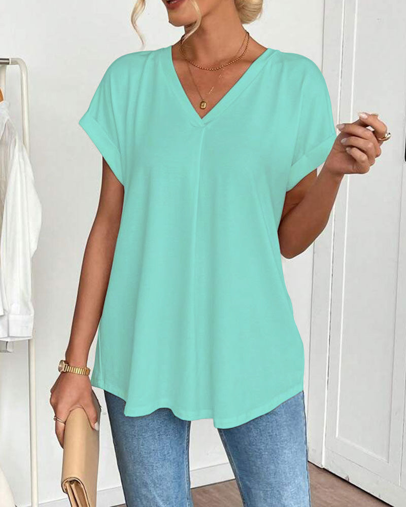 Lena | Classic Short Sleeve Blouse
