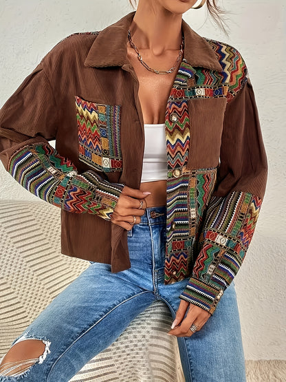 ZELINA I KORDJACKE MIT ETHINENDRUCK