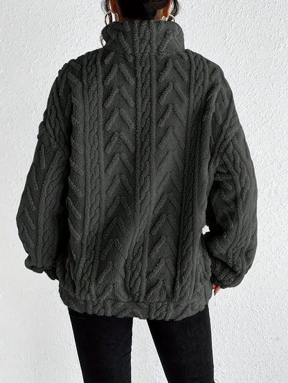ROSWITHA I FLEECE-STRICKPULLOVER