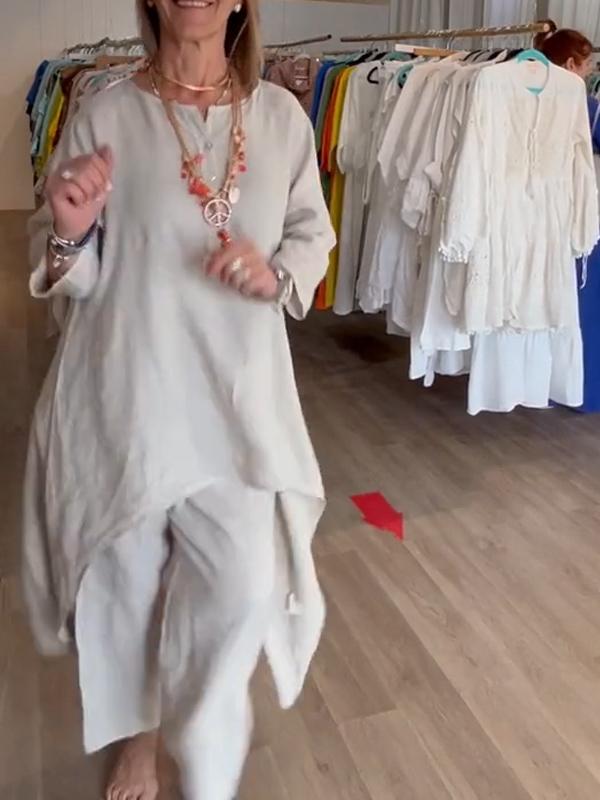 HERLIND I BEQUEMES SET AUS BLUSE UND HOSE