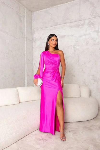 Alison - Elegantes Maxikleid mit Schlitz