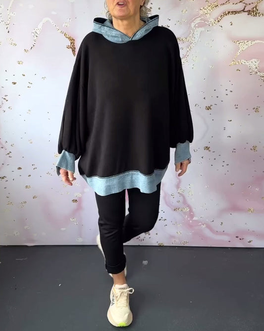 TABITHA I ÜBERGRÖßER PULLOVER MIT KAPUZE