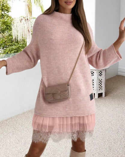 MARGARETE I PULLOVER-NETZKLEID-SET