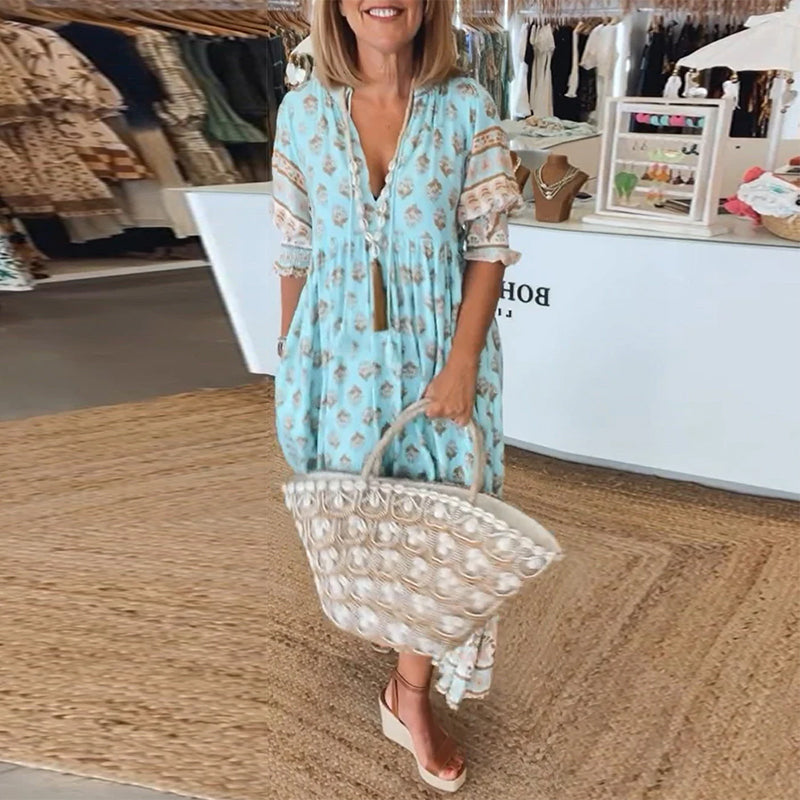 Maya – lässiges Kleid mit V-Ausschnitt