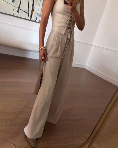 Romy™ — Zweiteiliges Set mit Top und Weitgeschnittene Hose