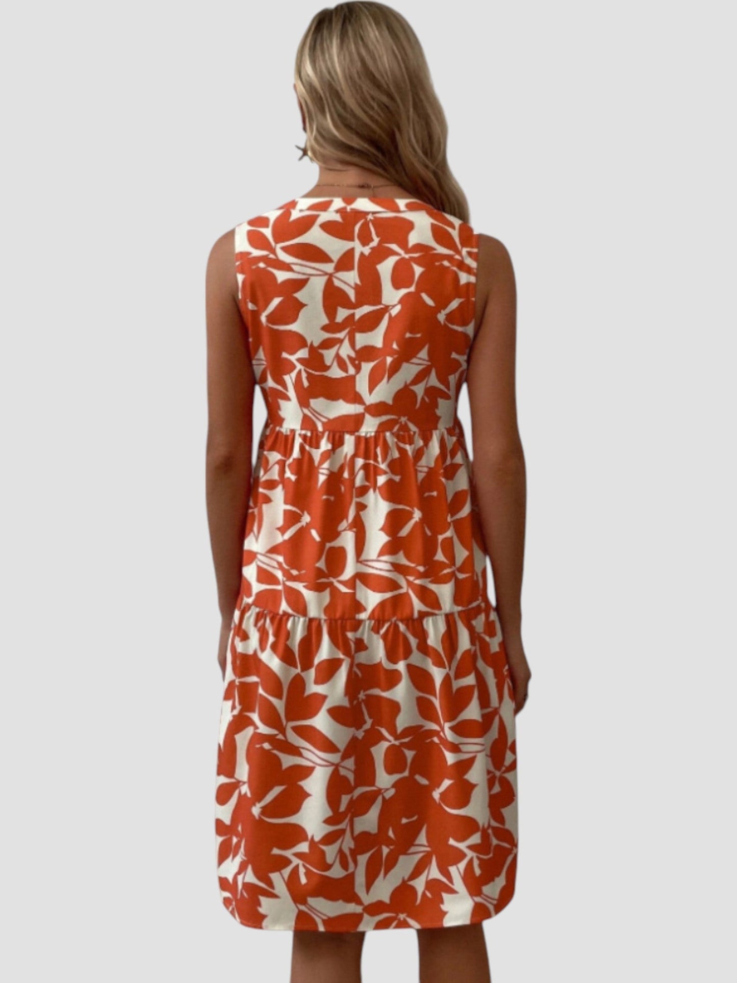 SERAPHINE I ÄRMELLOSES GEBLÜMTES KLEID