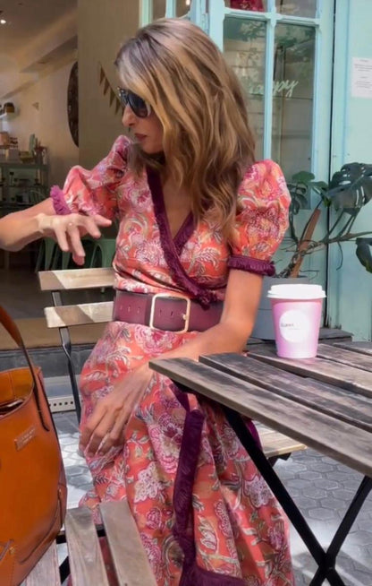 ISALIE I WICKELKLEID MIT PUFFÄRMELN