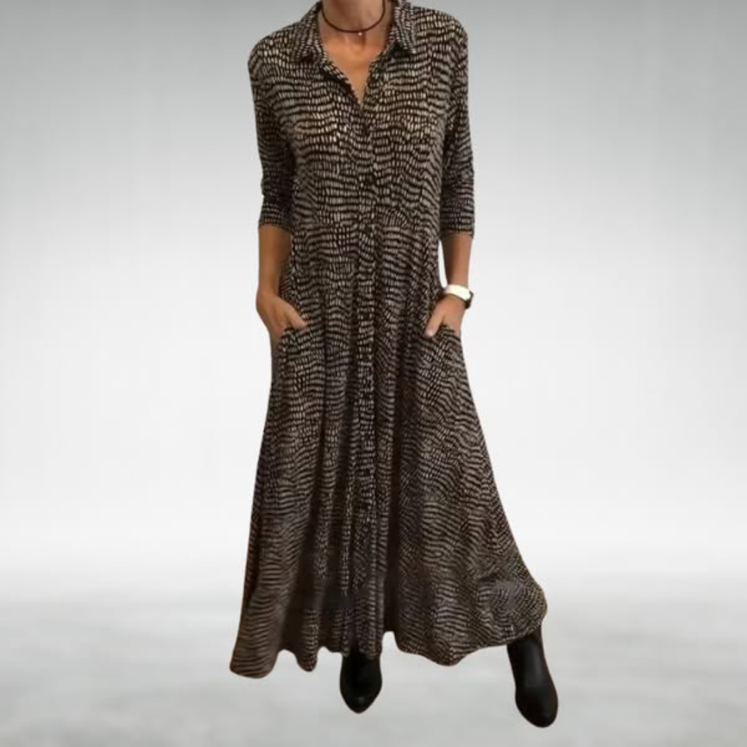 RENA I MAXI-HEMDKLEID MIT KRAGEN