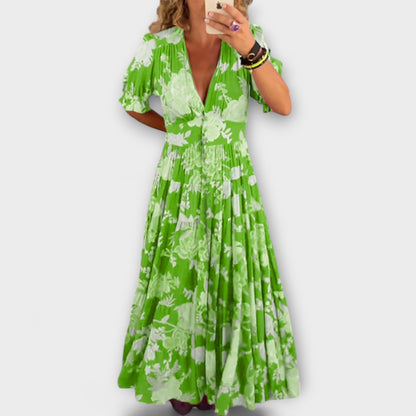 CATRISA I ELEGANTES MAXIKLEID MIT V-AUSSCHNITT