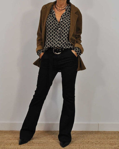 Sienna | Geometric Chic Blouse