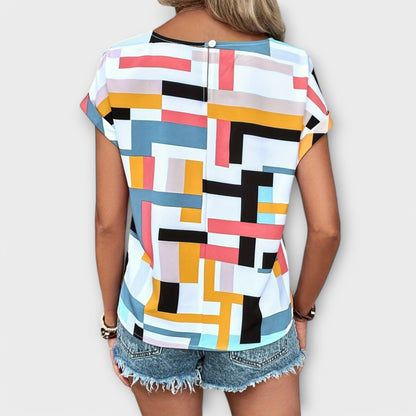 ANNIKA I KLASSISCH KURZARM BLUSE