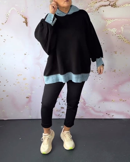 TABITHA I ÜBERGRÖßER PULLOVER MIT KAPUZE