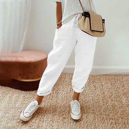 DULCINEA I VIELSEITIGE LEINENHOSE