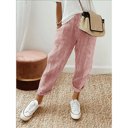 Striped Trousers - Light and Flowing - Perfect for Sunny Days