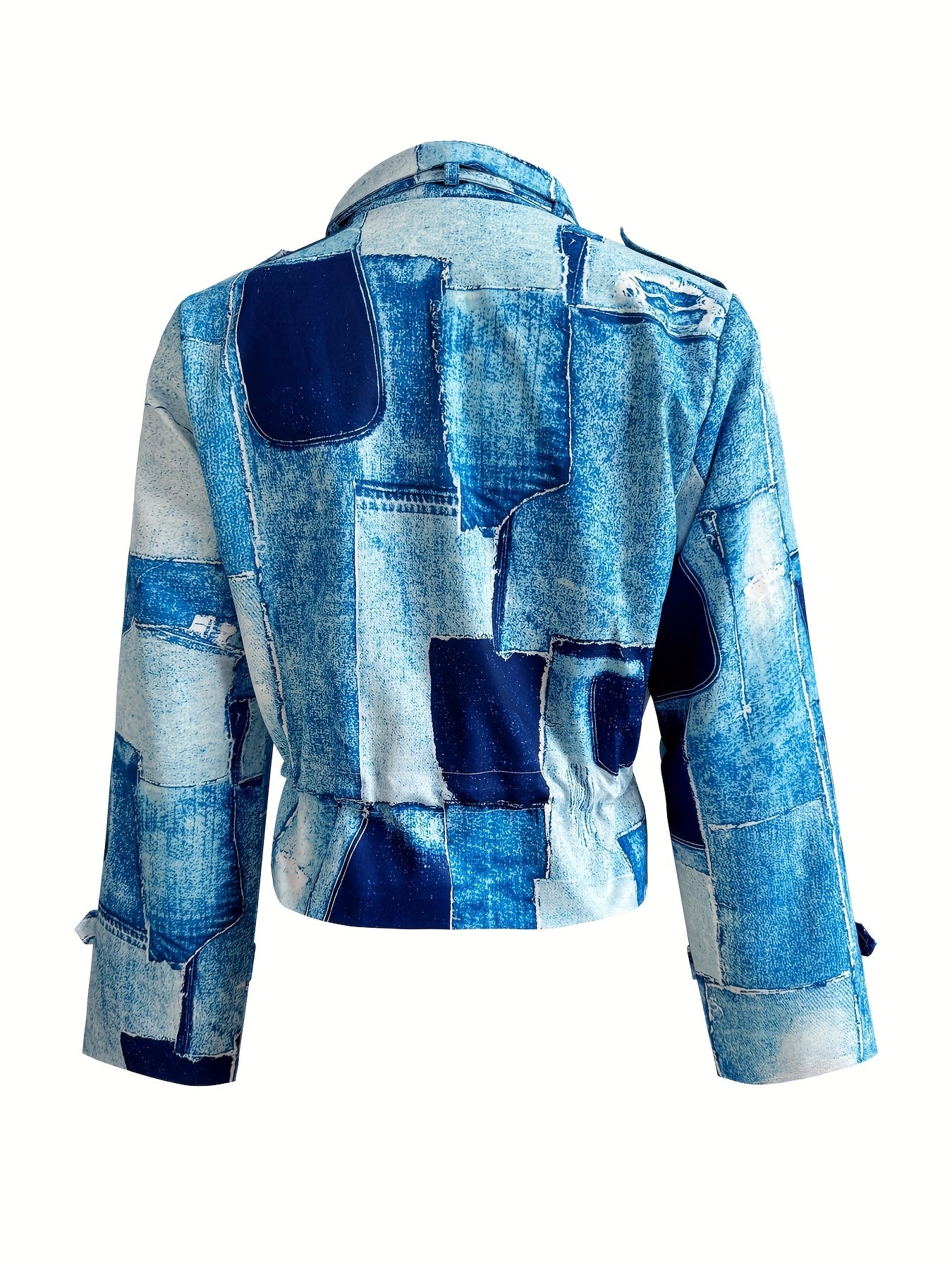 RENI I LÄSSIGE KARIERTE DENIM JACKE