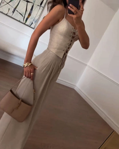 Romy™ — Zweiteiliges Set mit Top und Weitgeschnittene Hose