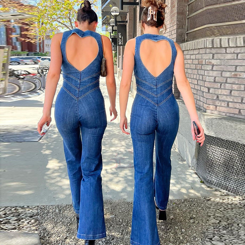 FRAUENLOB I KLASSISCHER DENIM-JUMPSUIT