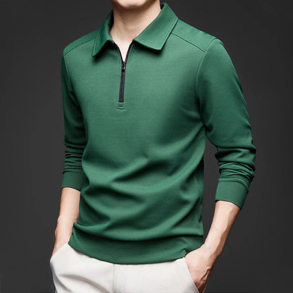 COLE I WAFFELSTRICK-LANGARM-POLOSHIRT