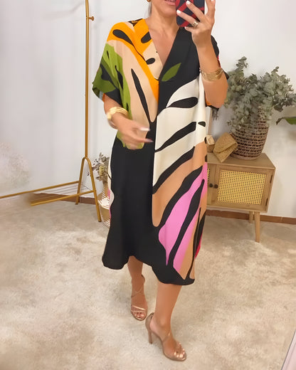 ROSALINE I KLEID MIT TROPENMUSTER