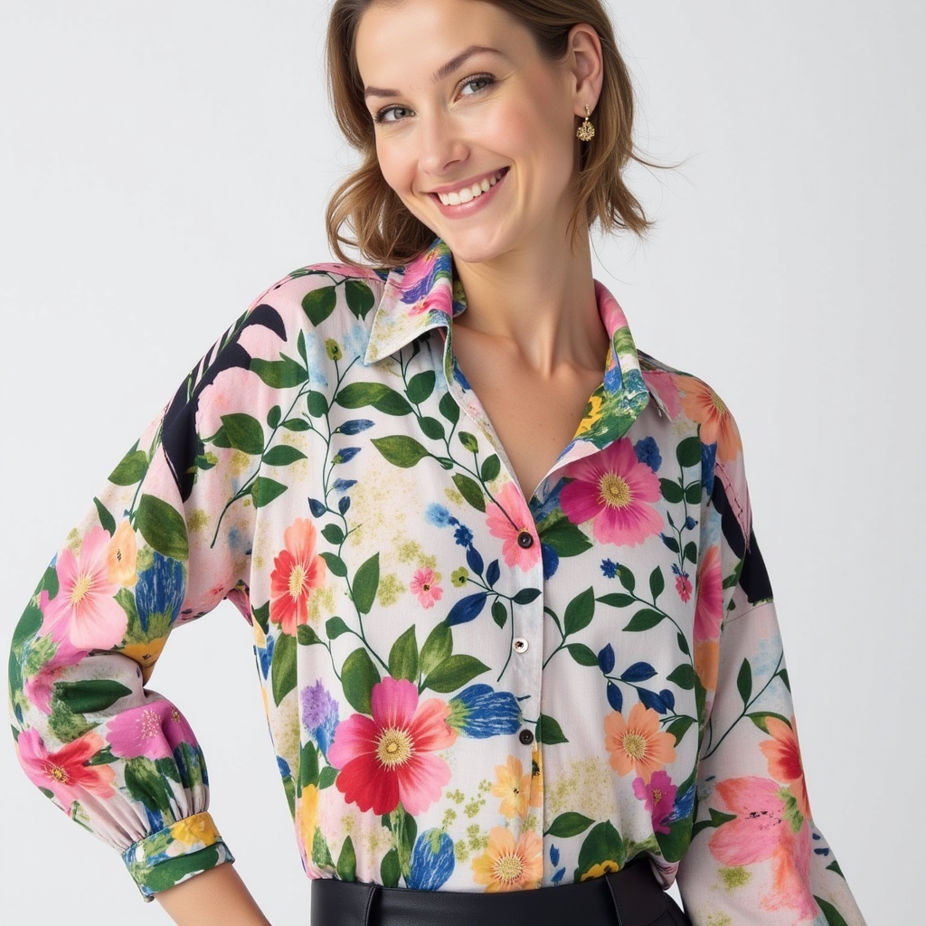 Vivienne | Vintage Floral Blouse