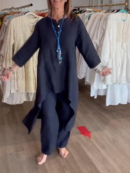 HERLIND I BEQUEMES SET AUS BLUSE UND HOSE