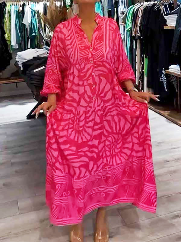 Irene™ - Auffälliges Bedrucktes Kleid