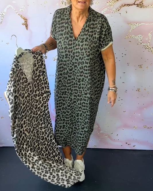 KATJA I KLEID MIT LEOPARDENMUSTER