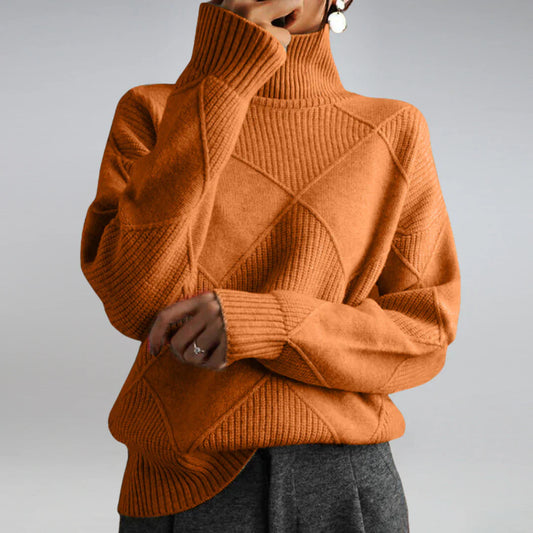GISELLA I ROLLKRAGENSTRICKPULLOVER