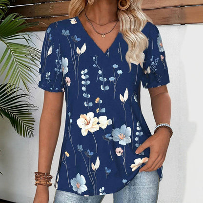 Vintage T-Shirt Mit Blumendruck