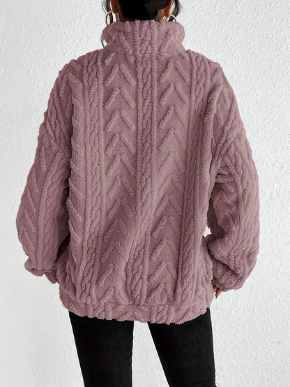 ROSWITHA I FLEECE-STRICKPULLOVER