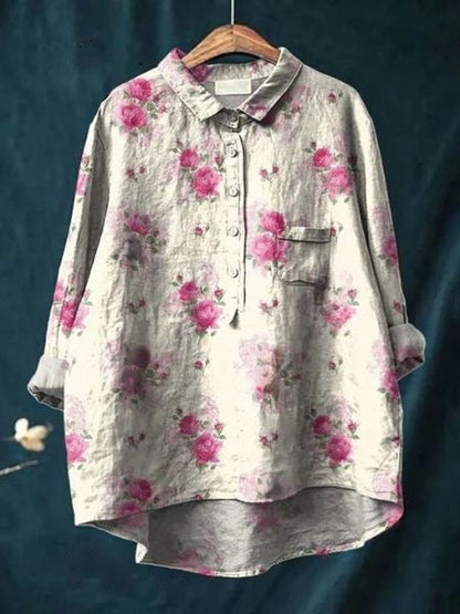 Vivienne | Vintage Floral Blouse
