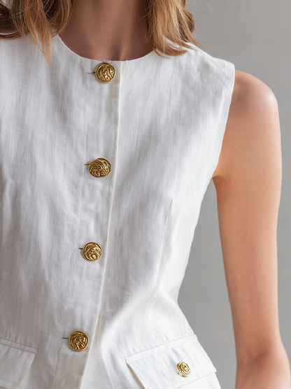 IRMGARD I KOMFORTABLE LEINEN-WESTE