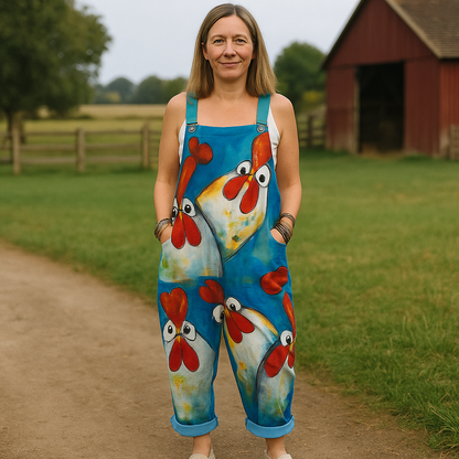 FINDEGUND I VINTAGE BEDRUCKTER JUMPSUIT