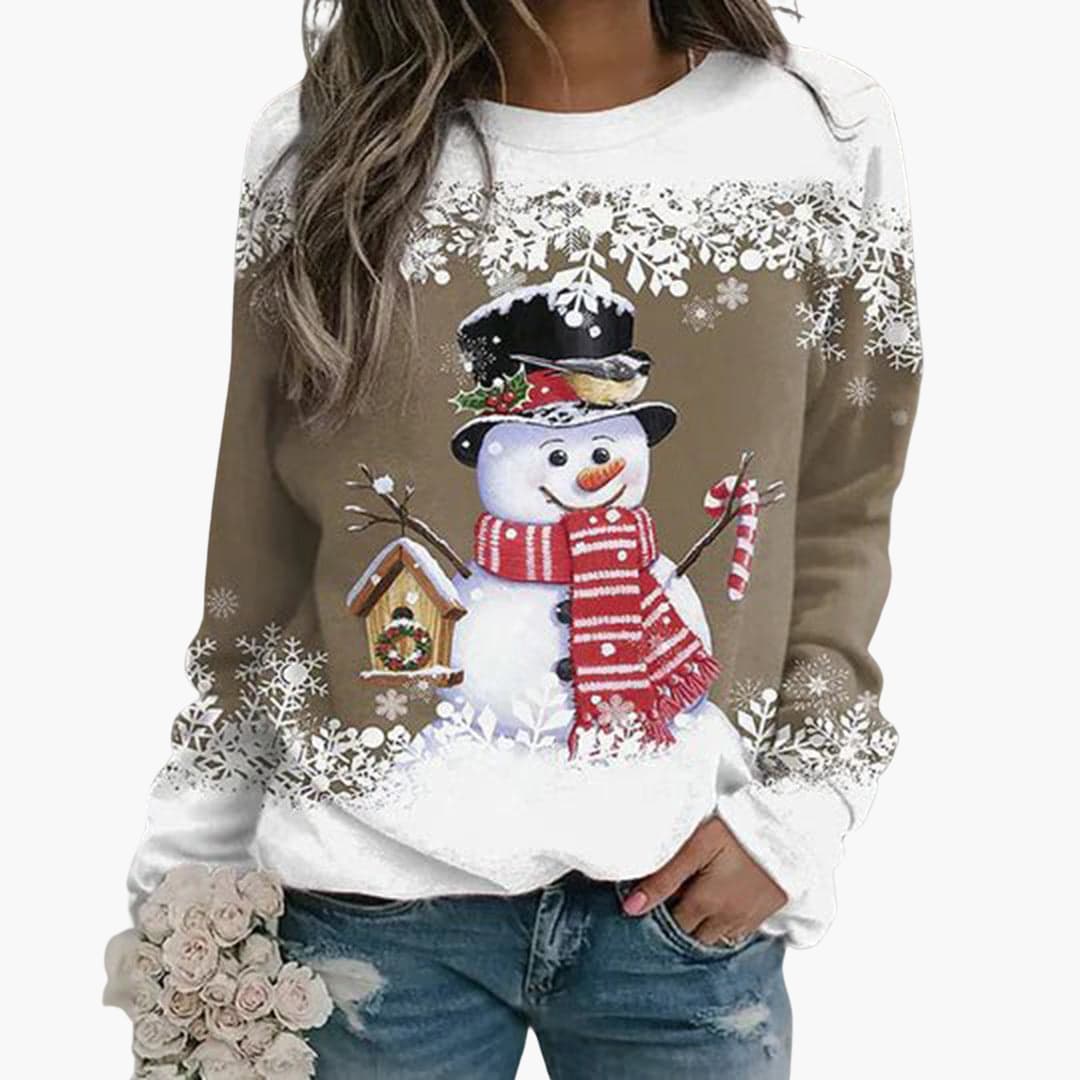 ZINA I PULLOVER MIT WEIHNACHTSMOTIV