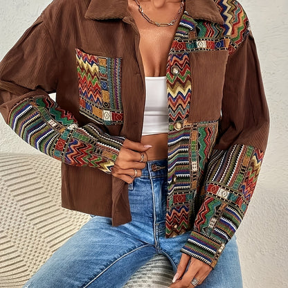 ZELINA I KORDJACKE MIT ETHINENDRUCK