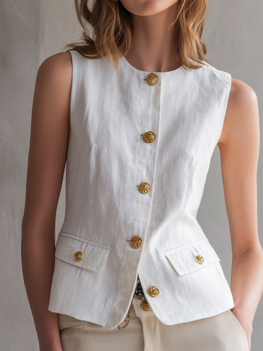 IRMGARD I KOMFORTABLE LEINEN-WESTE