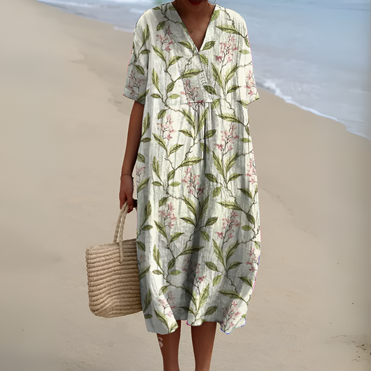 ISALINDA I MEHRFARBIGES SOMMER-MAXIKLEID