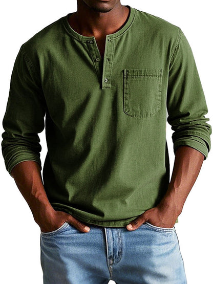 ROLAND I LÄSSIGES HENLEY-LANGARMSHIRT