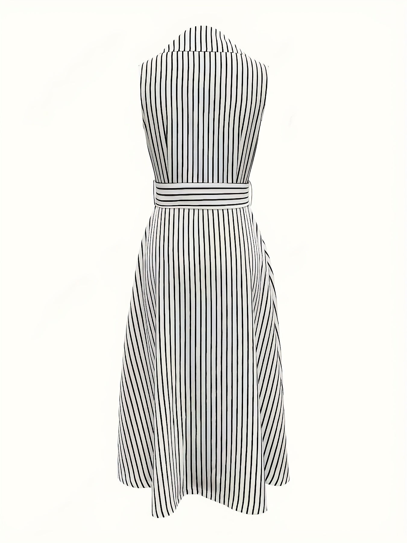 ANSWINA I GESTREIFTES VINTAGE MIDIKLEID