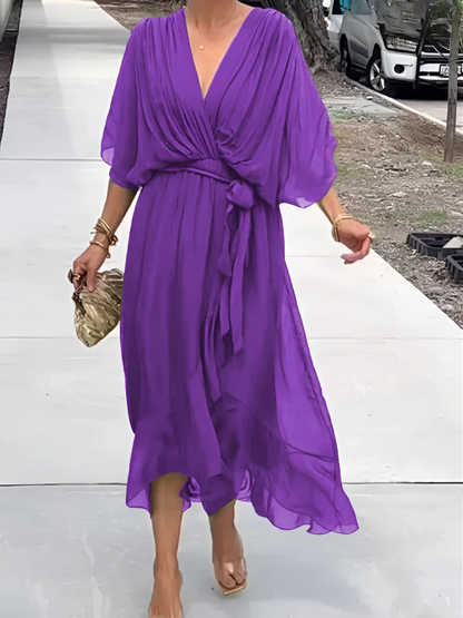 Zari - Langes elegantes Sommerkleid