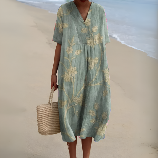ADELINDIS I MEHRFARBIGES SOMMER-MAXIKLEID