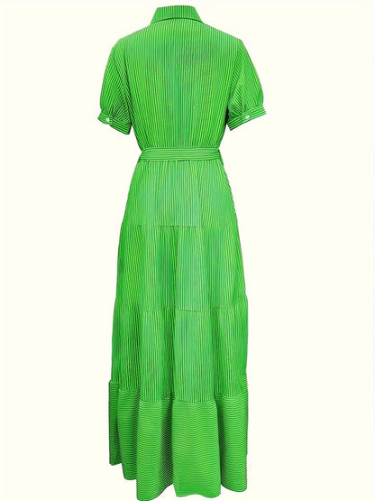 BRIONY I GESTREIFTES HEMDKLEID MIT GÜRTEL