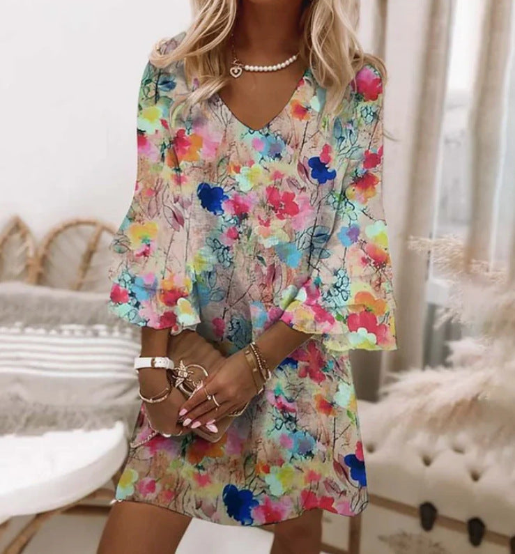 Elisa – vibrantes Mini-Kleid