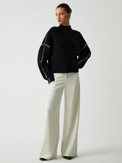 RIA I ROLLKRAGEN-STRICKPULLOVER