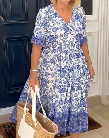 LIA I TRENDIGES BLUMENKLEID