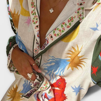 MECHTHILDIS I BEDRUCKTES OUTFIT-SET