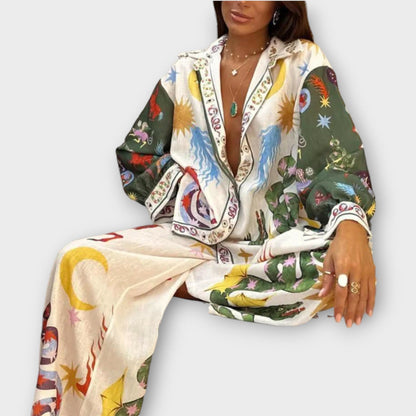 MECHTHILDIS I BEDRUCKTES OUTFIT-SET