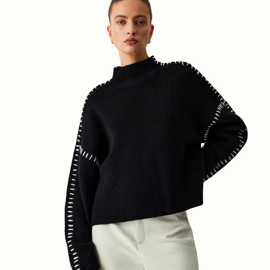 RIA I ROLLKRAGEN-STRICKPULLOVER