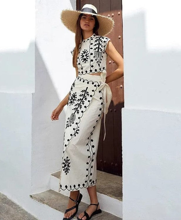 YASMINE I ZWEITEILIGES SET MIT AUFDRUCK