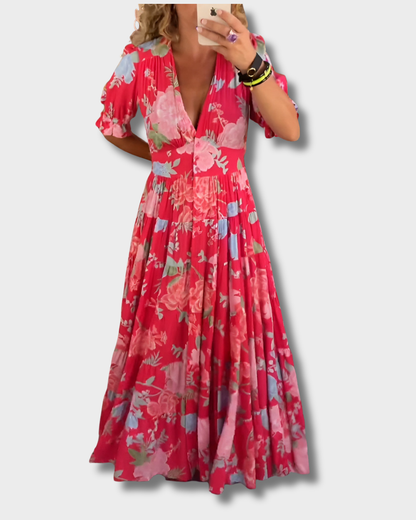 CARINE I ELEGANTES BLUMENKLEID